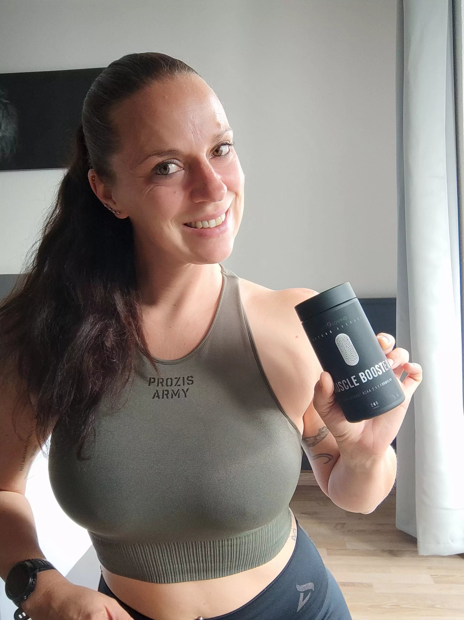 Nadine K. with BEYOND AVERAGE Muscle Booster